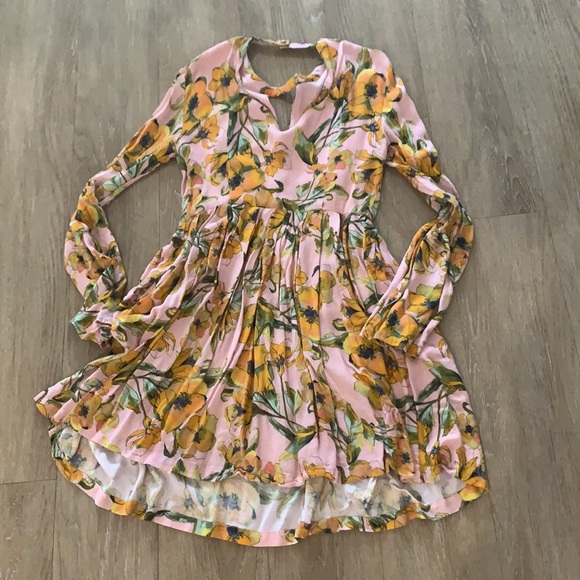 Free People Long Sleeve Floral Dress - Picture 11 of 11